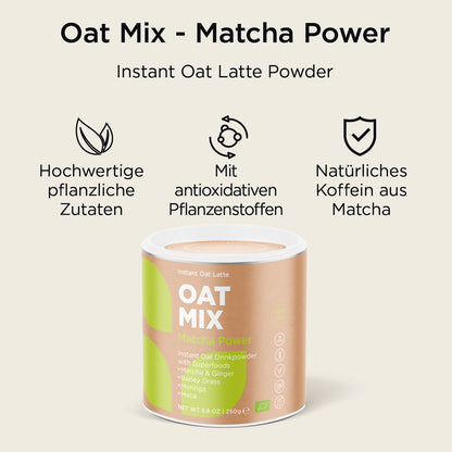 Mélange d'avoine Matcha Power