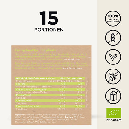 Mélange d'avoine Matcha Power