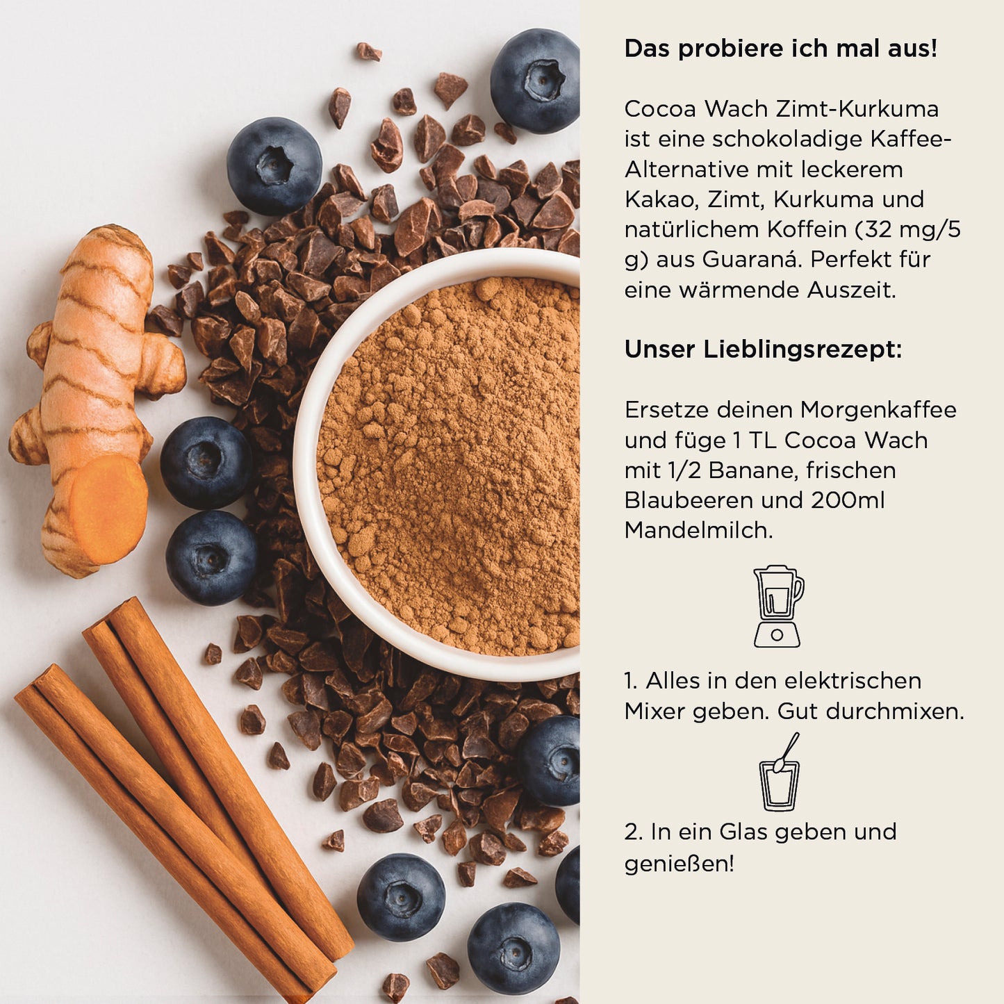 Cocoa Wach Zimt-Kurkuma